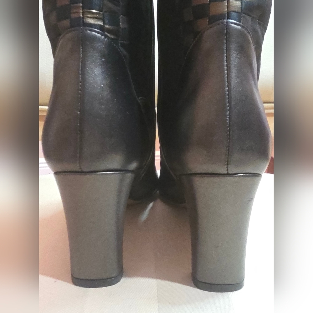 BALLY CHIEUTI LADIES BRONZE MID CALF BOOTS SIZE 5.5 LIKE NEW CONDITION - Picture 5 of 14